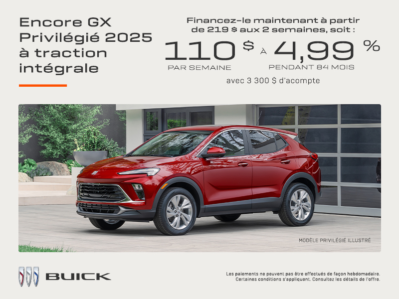 Procurez-vous le Buick Encore GX 2025