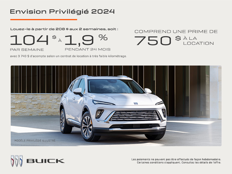 Procurez-vous le Buick Envision 2024
