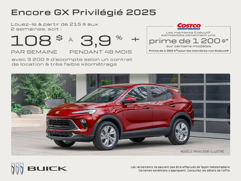 Procurez-vous le Buick Encore GX 2025