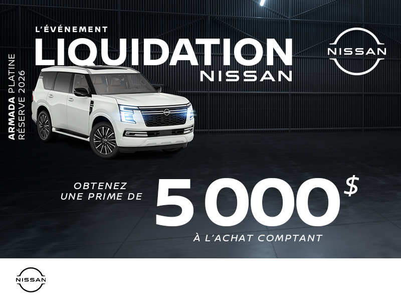 Obtenez le Nissan Armada 2026!