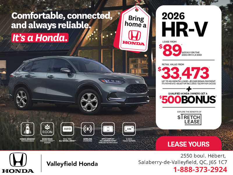 Get the 2026 Honda HR-V! 