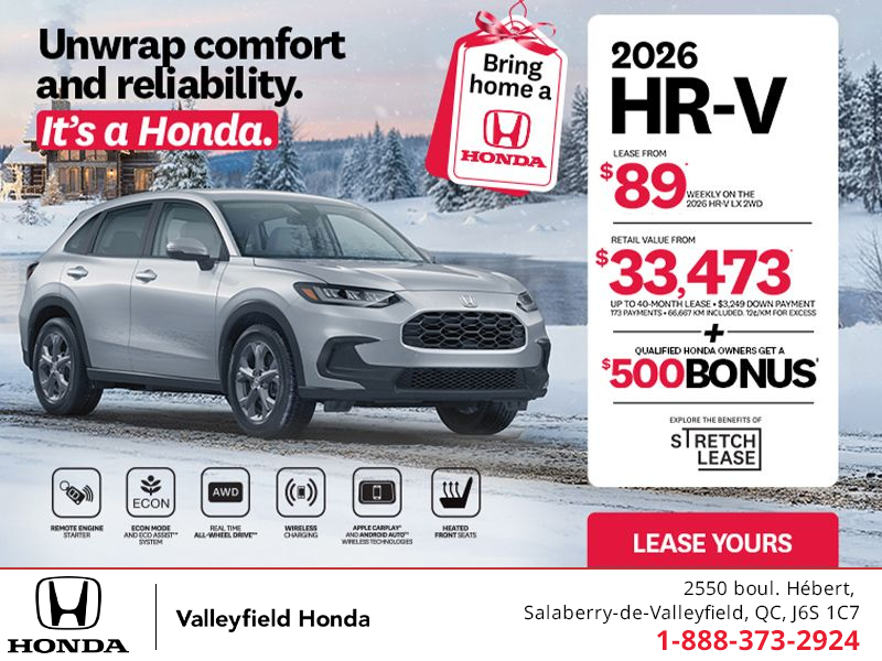 Get the 2026 Honda HR-V! 
