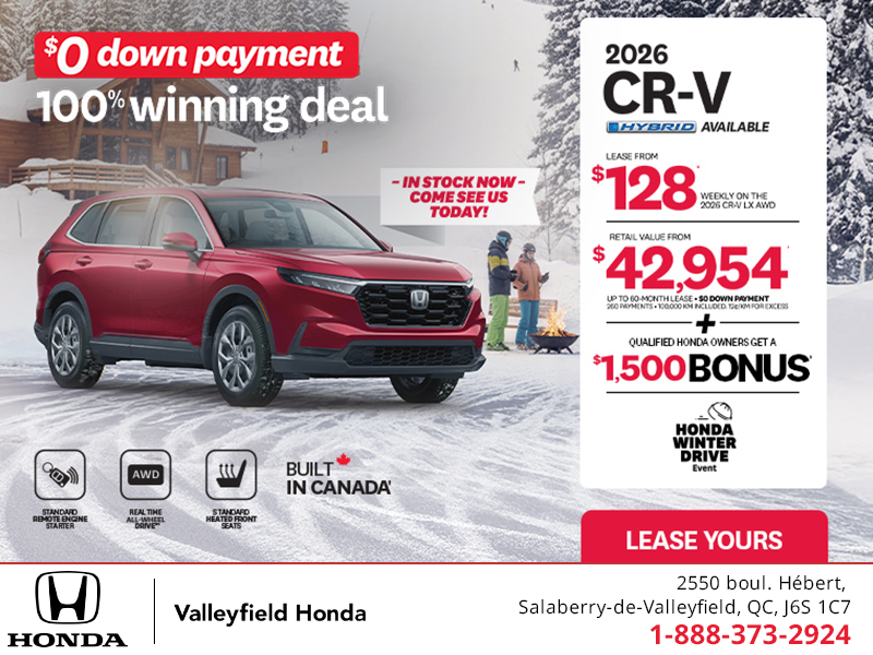 Get the 2026 Honda CR-V! 
