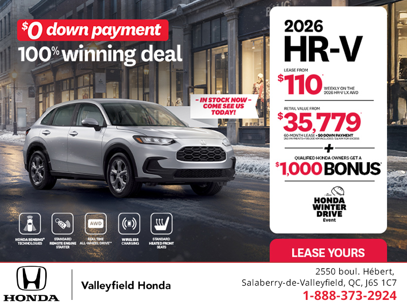 Get the 2026 Honda HR-V! 