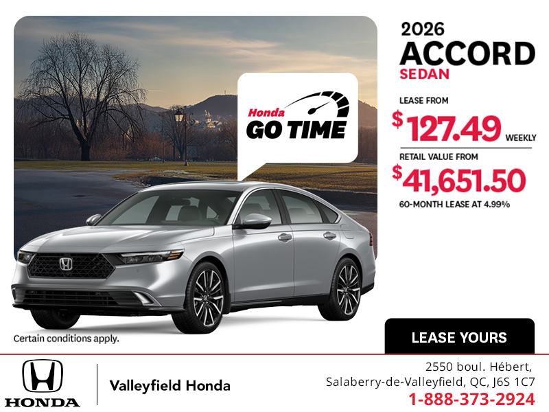 Get the 2026 Honda Accord!