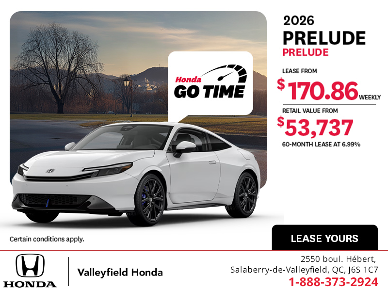 Get the 2026 Honda Prelude! 