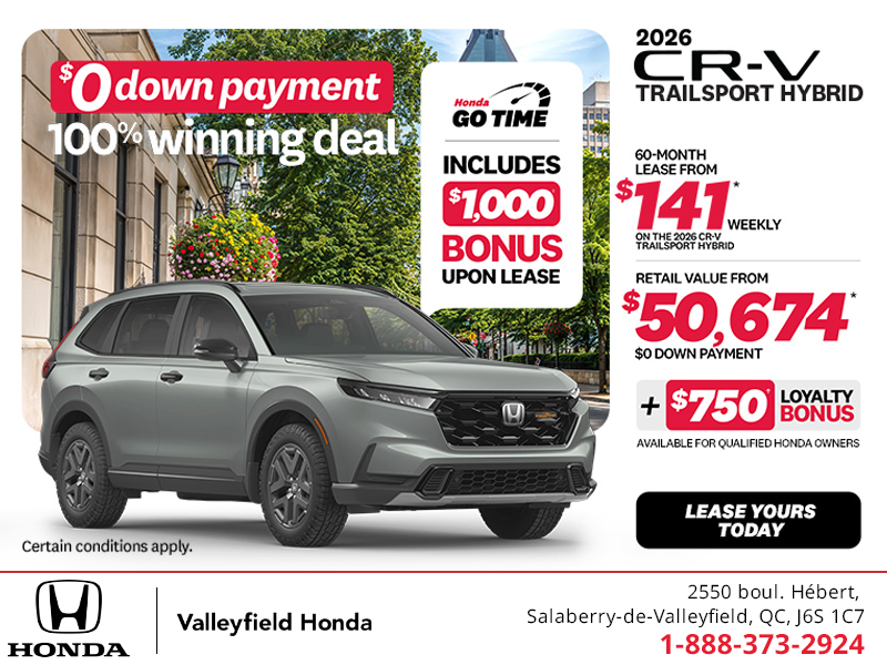 Get the 2026 Honda CR-V Hybrid!