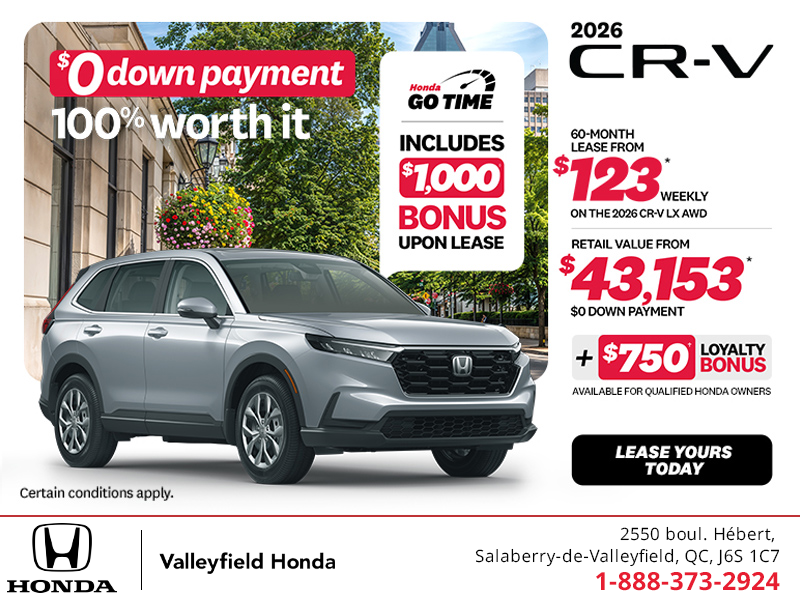 Get the 2026 Honda CR-V! 
