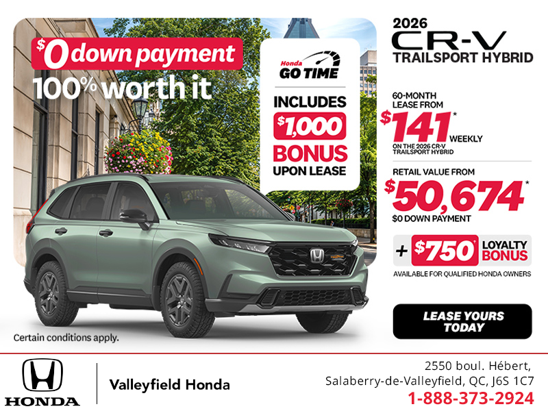 Get the 2026 Honda CR-V Hybrid!