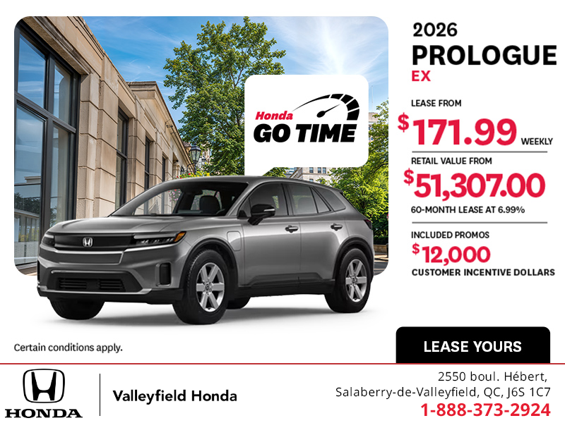 Get the 2026 Honda Prologue! 