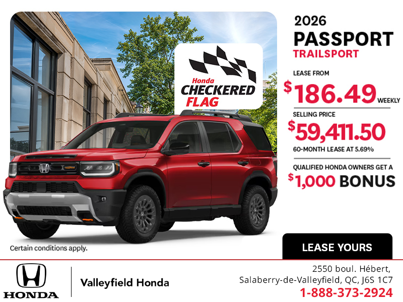 Get the 2026 Honda Passport! 