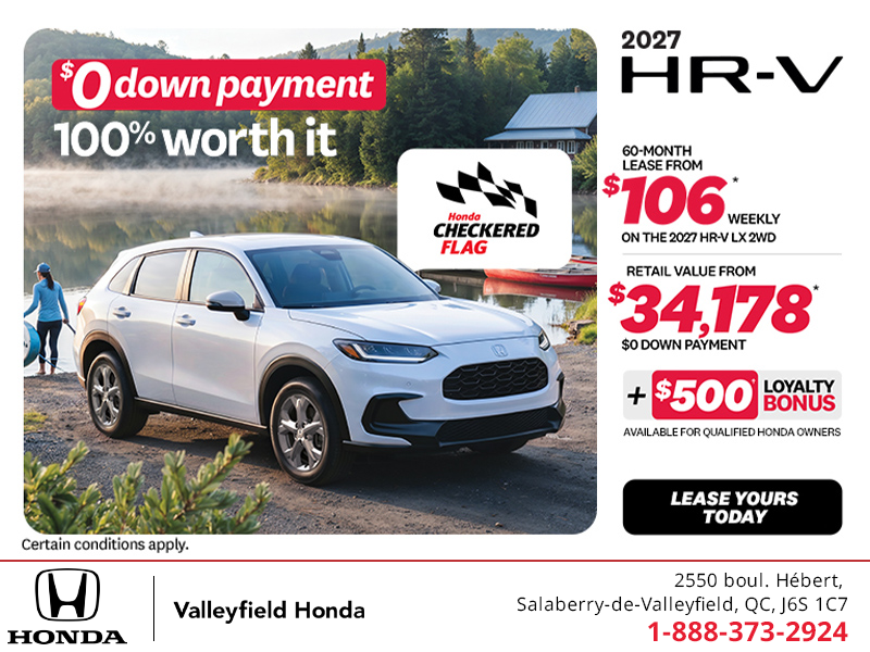 Get the 2027 Honda HR-V! 