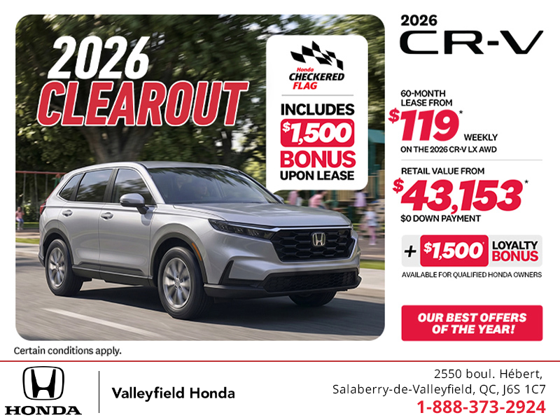 Get the 2026 Honda CR-V! 