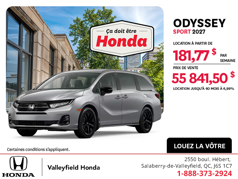 Honda Odyssey 2027