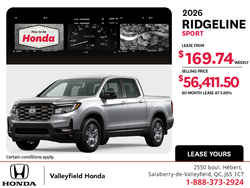 2026 Honda Ridgeline
