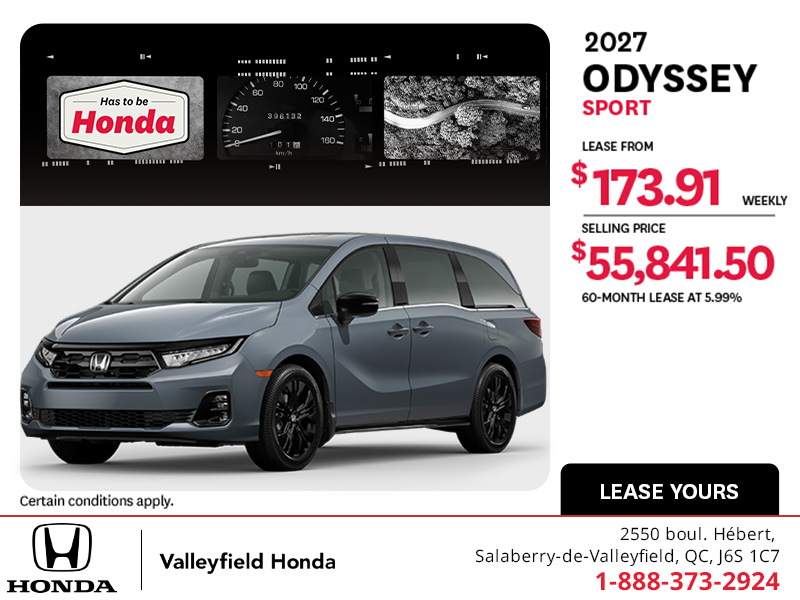 2027 Honda Odyssey