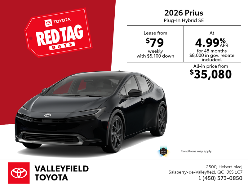 2026 Toyota Prius Plug-in Hybrid SE