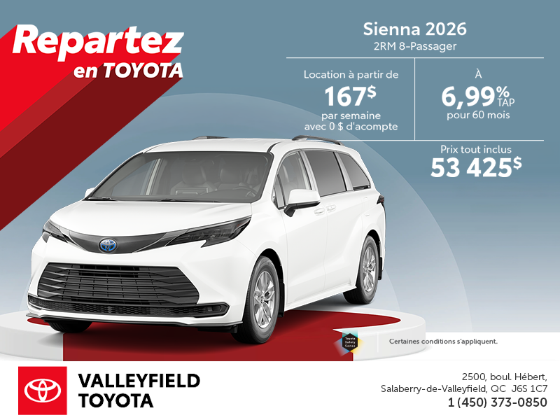 Toyota Sienna Hybrid 2026