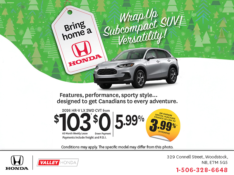 Get the 2026 Honda HR-V!