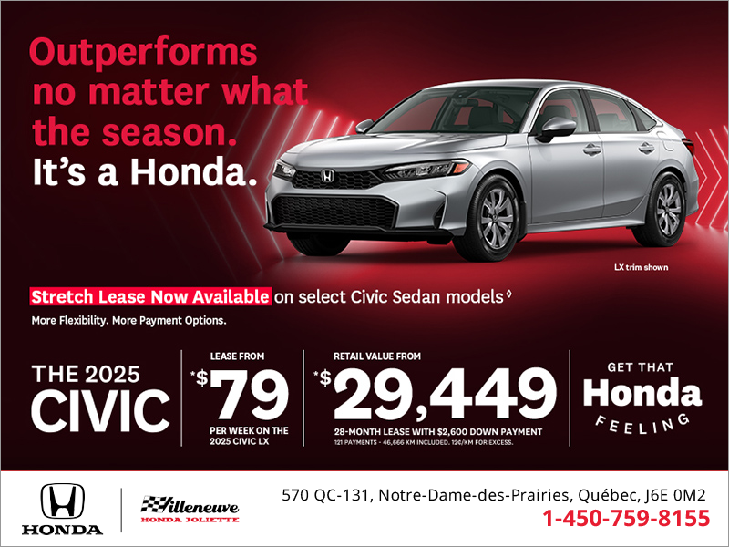 Get the 2025 Honda Civic!