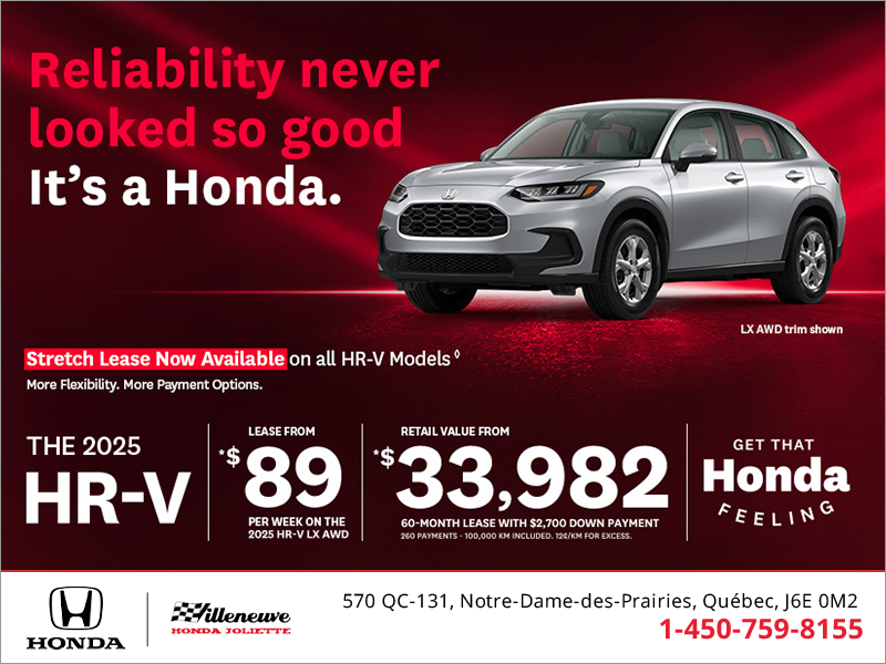 Get the 2025 Honda HR-V!