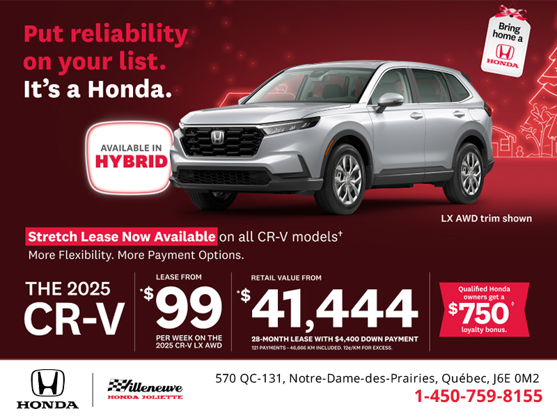 Get the 2025 Honda CR-V! 