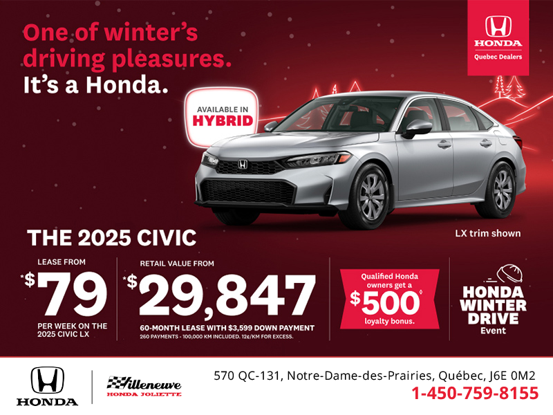 Get the 2025 Honda Civic! 