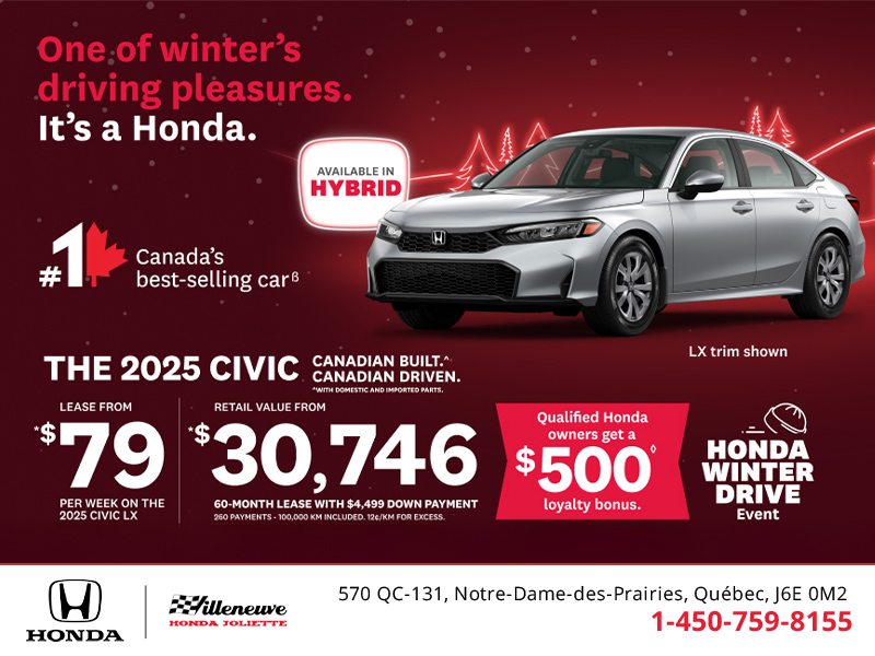 Get the 2025 Honda Civic! 