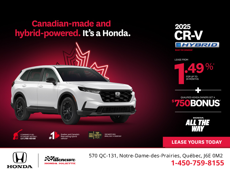 Get the 2025 Honda CR-V Hybrid!