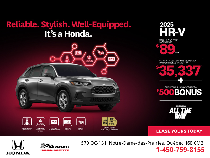 Get the 2025 Honda HR-V!