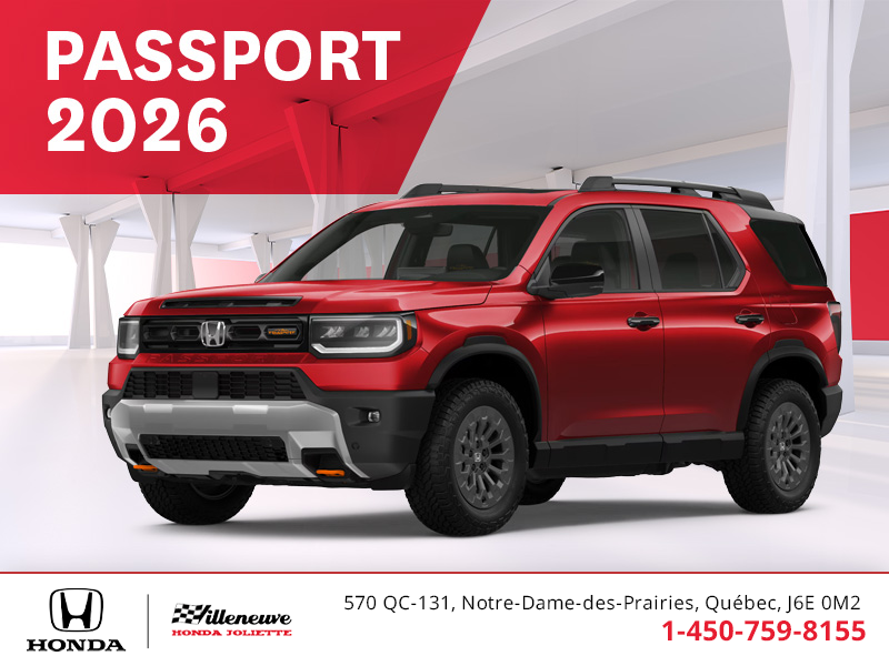 Obtenez le Honda Passport 2026 !