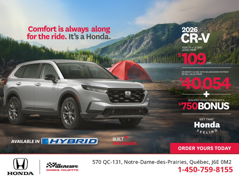 Get the 2026 Honda CR-V! 