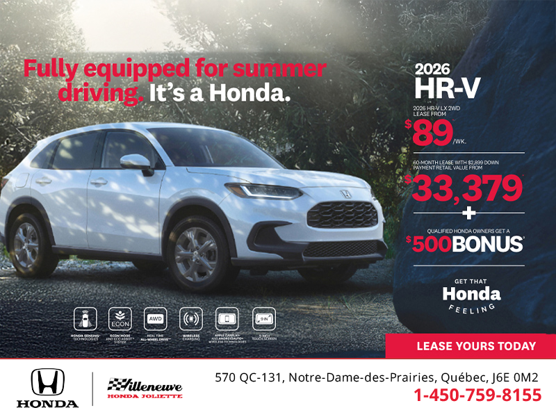 Get the 2026 Honda HR-V! 