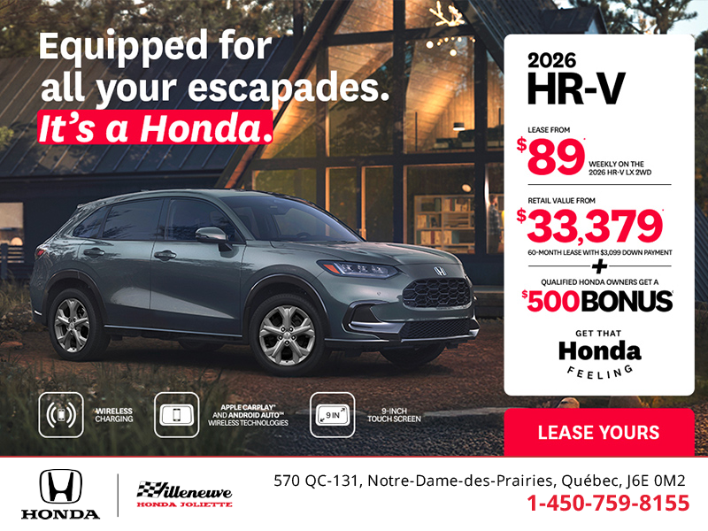 Get the 2026 Honda HR-V!