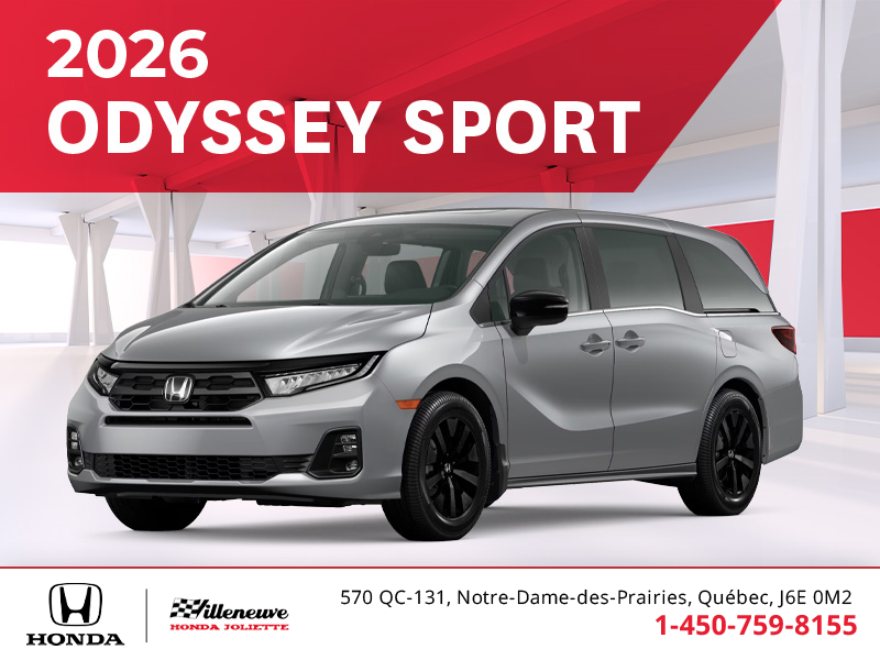Get the 2026 Honda Odyssey! 