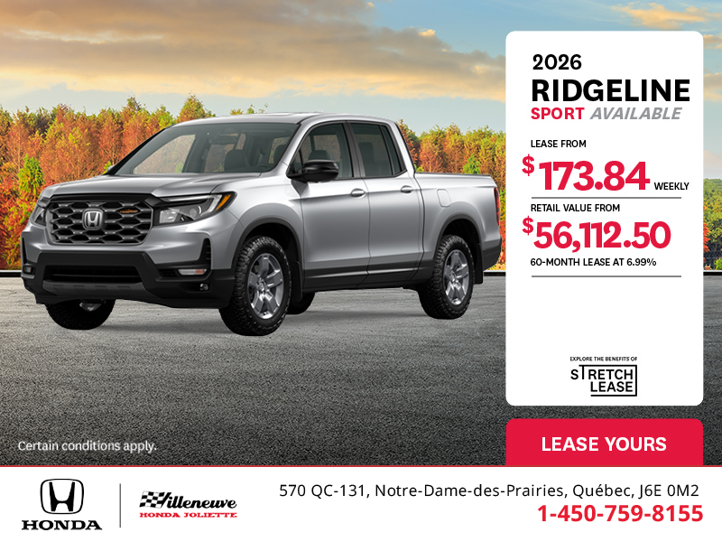 Get the 2025 Honda Ridgeline! 