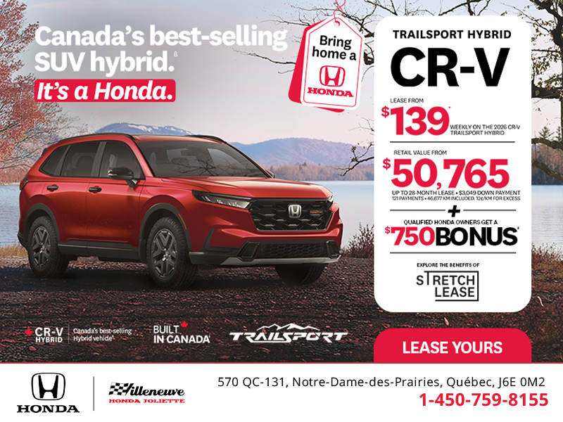 Get the 2026 Honda CR-V Hybrid!