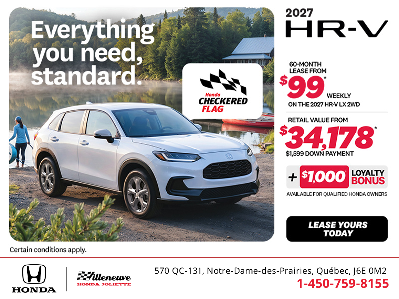 Get the 2027 Honda HR-V! 