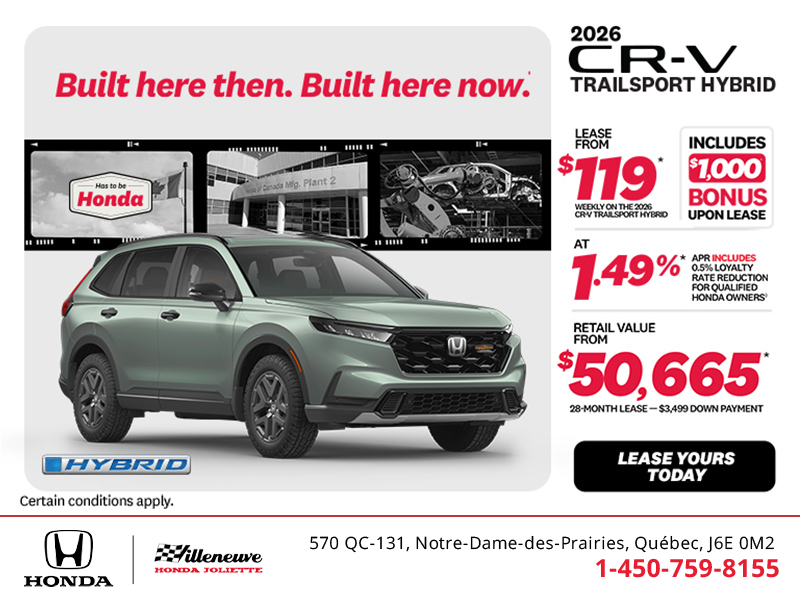 Get the 2026 Honda CR-V Hybrid!