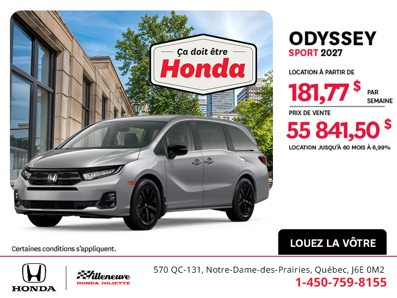 Honda Odyssey 2027