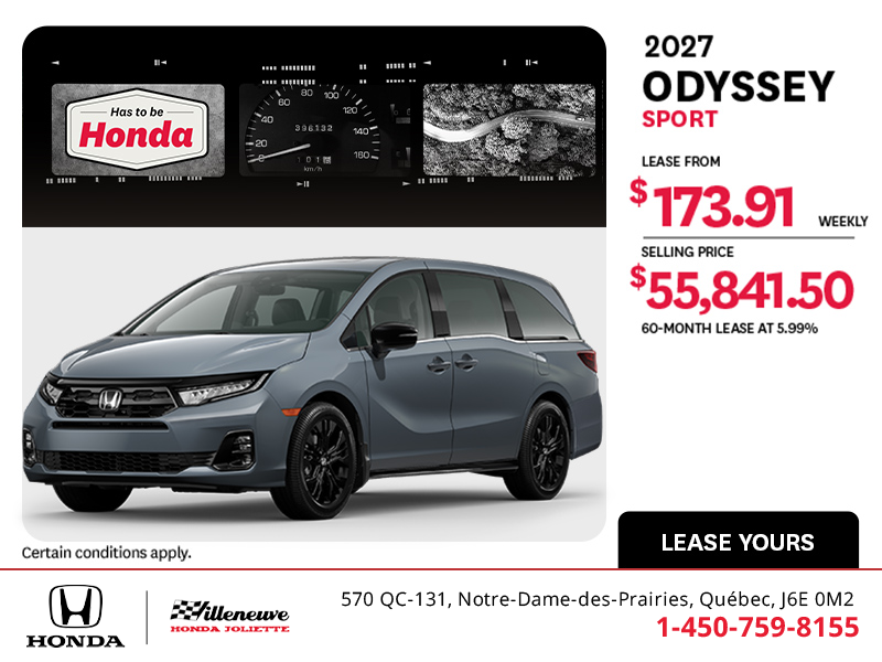2027 Honda Odyssey