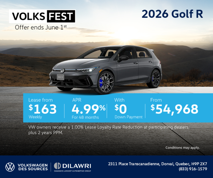 Get the 2026 Volkswagen Golf R