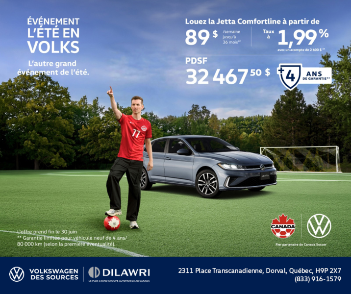 Procurez-vous la Volkswagen Jetta 2026