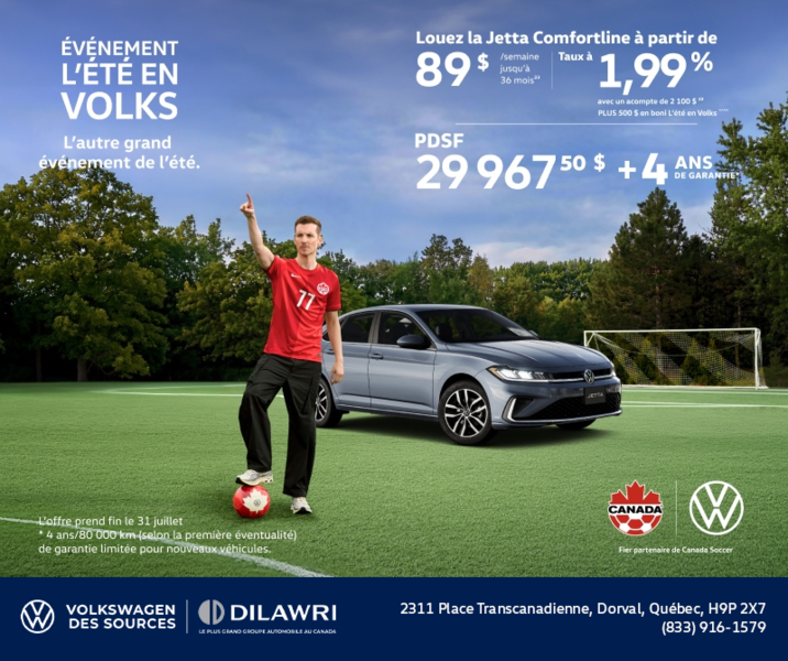 Procurez-vous la Volkswagen Jetta 2026