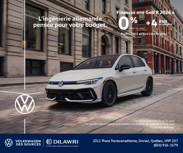 Procurez-vous la Volkswagen Golf R 2026