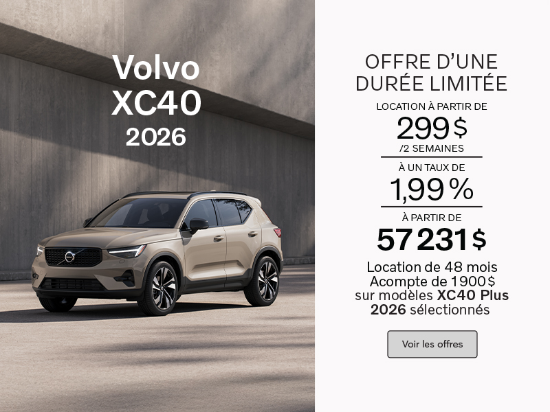 Le Volvo XC40 2026