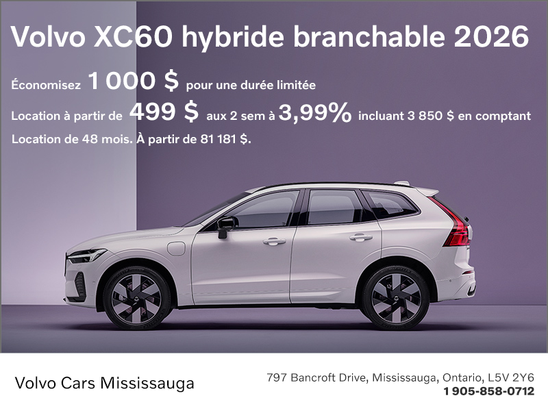Le Volvo XC60 2026 Plug-in Hybrid Plus