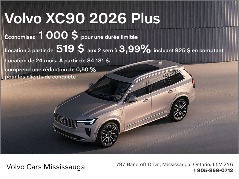 Le Volvo XC90 Plus 2026