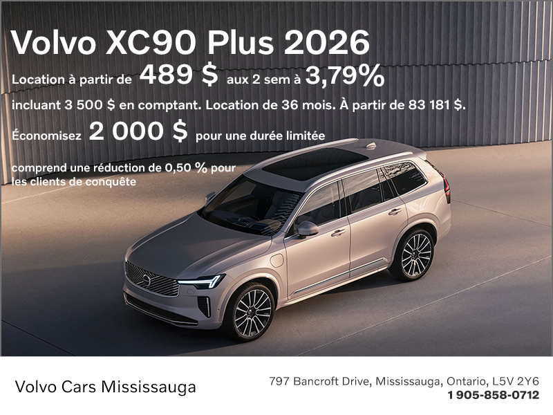 Le Volvo XC90 Plus 2026