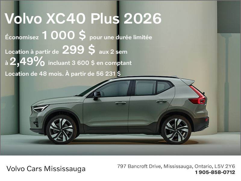 Le Volvo XC40 Plus 2026